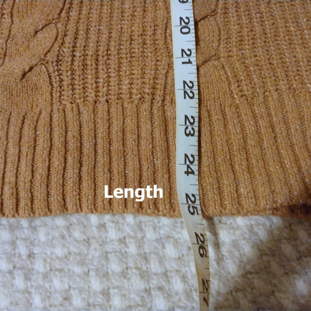 American Eagle Cable Knit Cardigan Brown S Cozycore Cottagecore Preppy Earthy - Picture 10 of 10